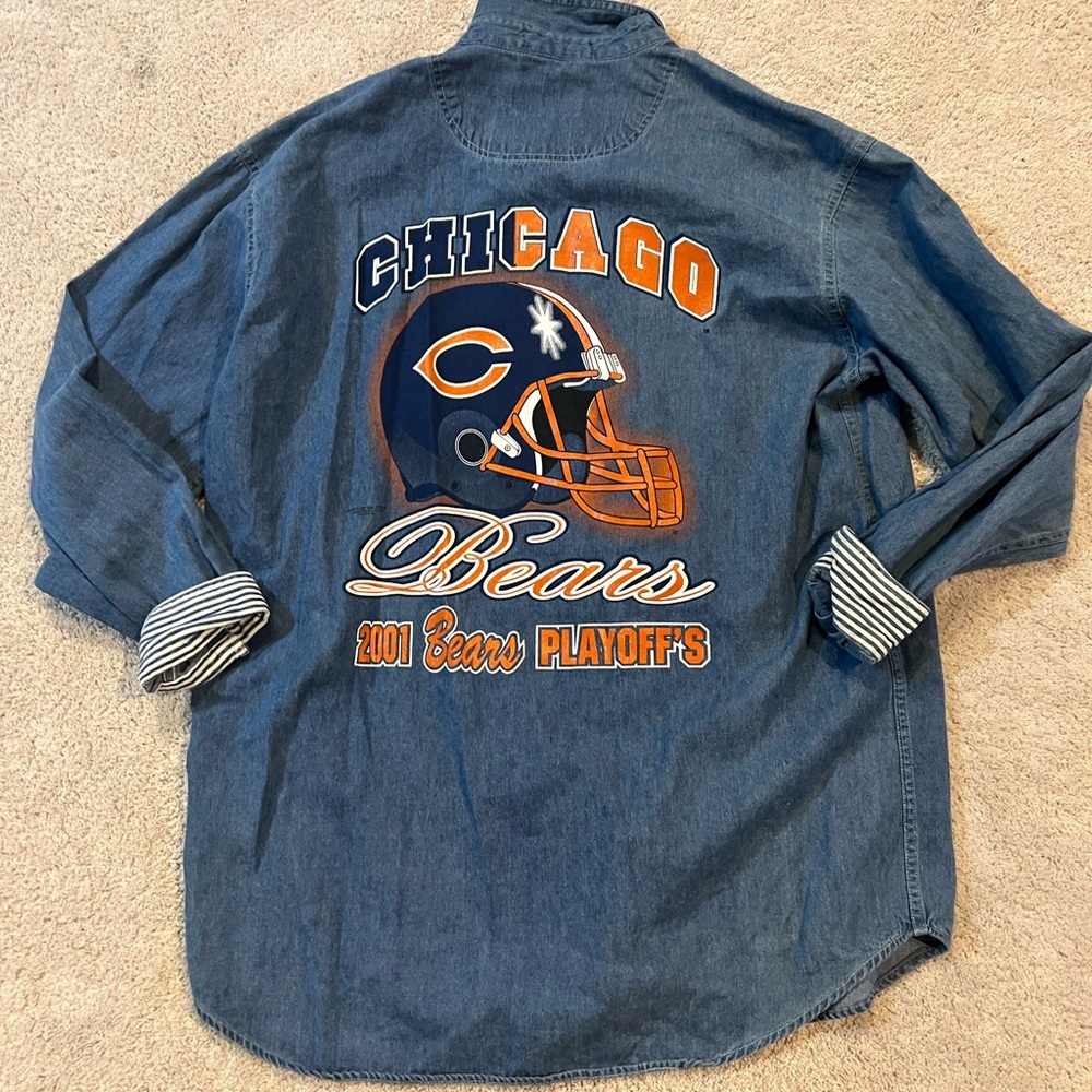 Chicago Bears Denim Shirt - Blue